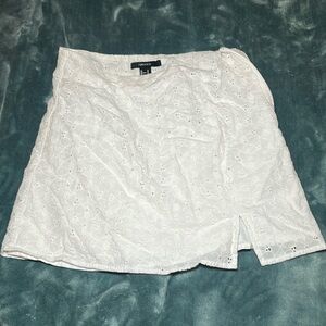White Mini Skirt